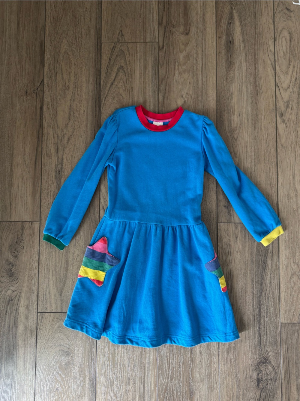 Mini Boden girl sweatshirt dress 6-7y